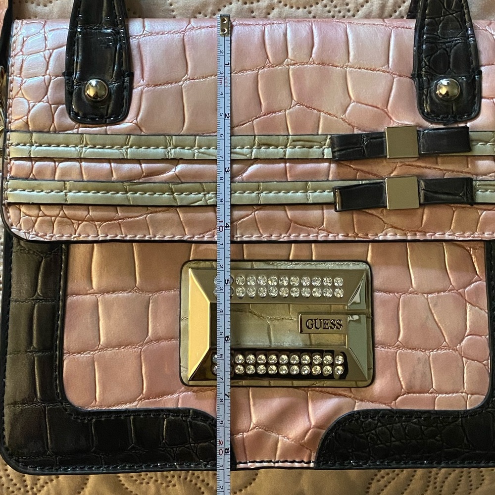 Guess 90’s crocodile style faux leather hand/crossbody bag - Picture 14 of 16